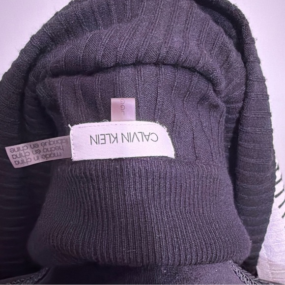 Calvin Klein Charcoal Ribbed Sweater - Picture 2 of 5